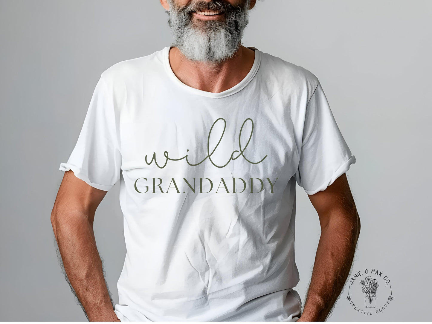 Wild Granddaddy T-Shirt | First Birthday Matching Grandpa Shirt | Gildan 5000 Tee | Safari Jungle Party Outfit | Wild One Family Shirt