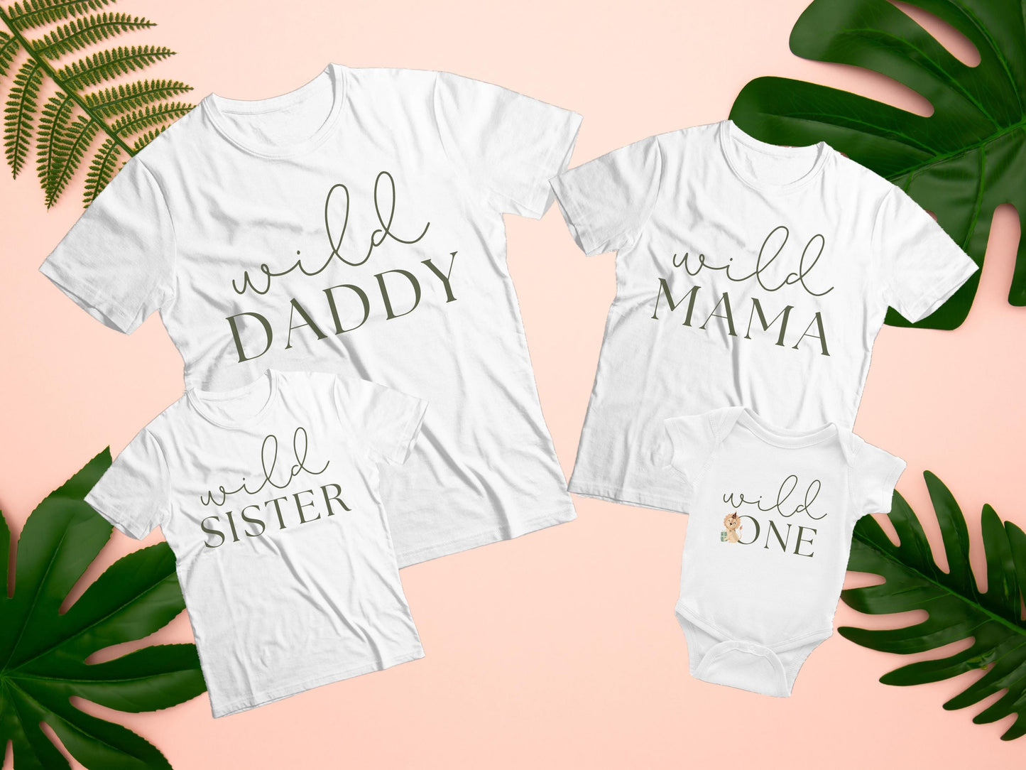 Wild Mama T-Shirt | Matching Mom Shirt for First Birthday | Gildan 5000 Tee | Safari Jungle Theme Party Outfit | Unisex Fit