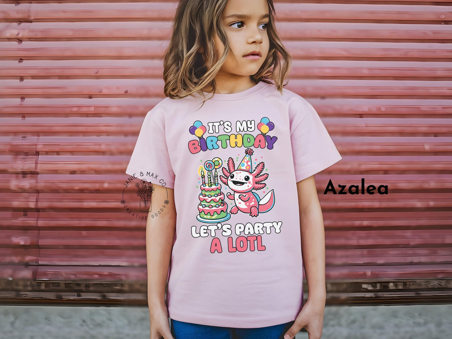 Axolotl Birthday Tee