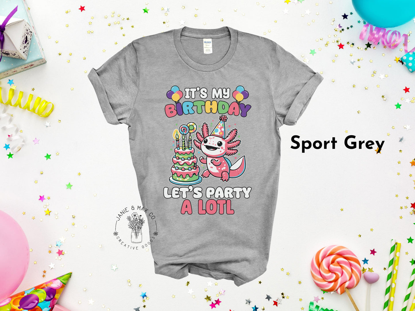 Axolotl Birthday Tee