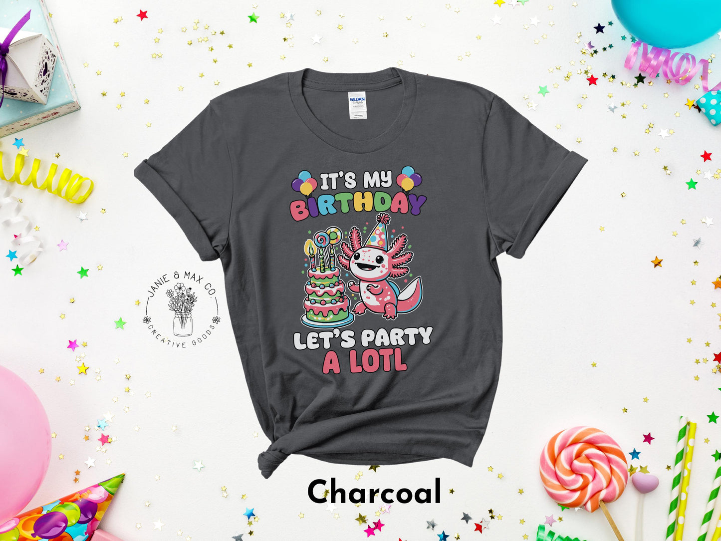 Axolotl Birthday Tee